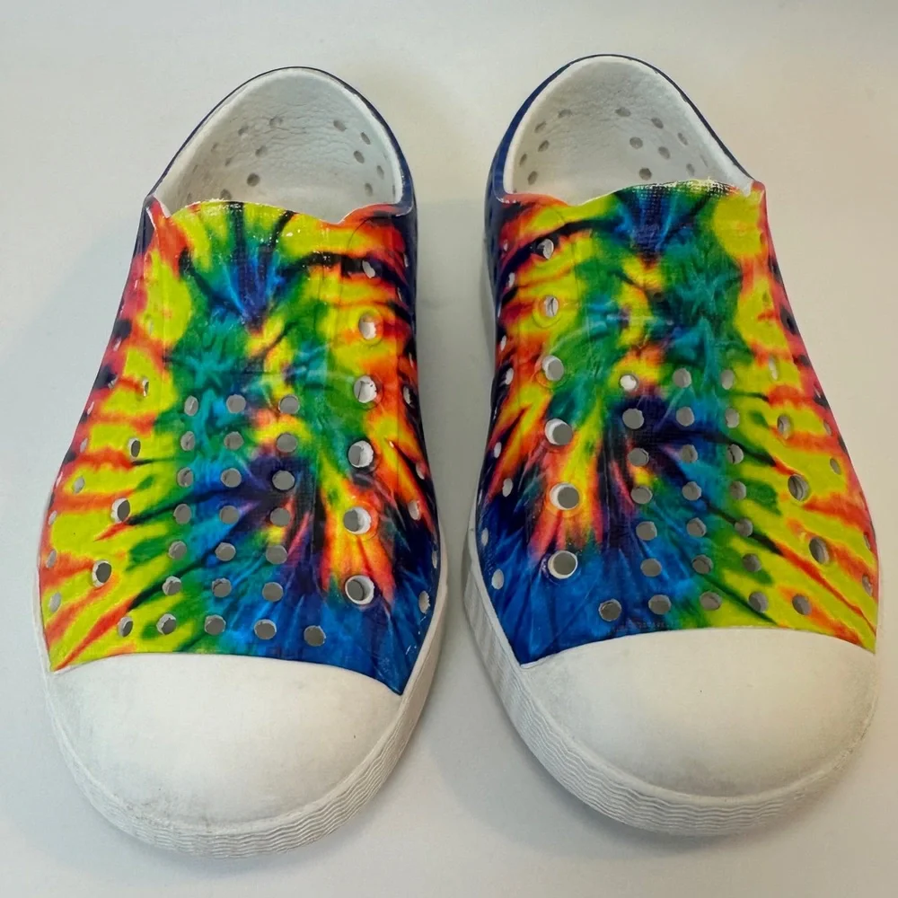 Native Tie Dye Rainbow Toddler Kids‎ Shoes C7